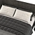 Ikea Tufjord Gray Bed 3D model small image 3