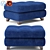 Title: Velvet Pouf - Elegant and Versatile Seating 3D model small image 6