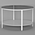 Sleek Glass Coffee Table 3D model small image 3