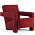 Utrecht Armchair: Sleek Modern Design 3D model small image 1