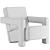 Utrecht Armchair: Sleek Modern Design 3D model small image 4
