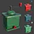 Retro Coffee Grinder: Vintage Charm 3D model small image 1