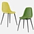 Elegant Velvet Chair: Norman Stool 3D model small image 4