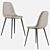 Elegant Velvet Chair: Norman Stool 3D model small image 5