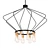 Vintage Hangar Chandelier 3D model small image 1