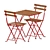 Stylish Outdoor Table and Chairs Set 3D model small image 1