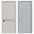 Sleek Interior Door: 2200 / 980 mm 3D model small image 1