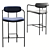 Sleek Parker Stool for Stylish Seating 3D model small image 2