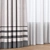 Modern Grey Striped Cotton Curtains 3D model small image 2