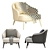 Minotti Leslie Armchairs: Elegant & Versatile 3D model small image 4