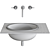 RISE Inset Washbasin: Sleek and Stylish 3D model small image 4