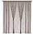 Elegant Lace Curtains 3D model small image 1