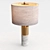 Retro Mod Metal & Marble Lamp 3D model small image 1