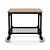 Industrial Style Rolling Bar Cart 3D model small image 2