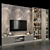 Modern TV Wall Set: Stylish and Functional 3D model small image 3