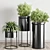 Metal Vase Plant Stand: Stylish Indoor/Outdoor Collection 3D model small image 2