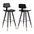 Title: Flash Furniture Leather Bar Stool 3D model small image 3