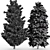 Elegant Leyland & Hinoki Cypress Trees 3D model small image 4