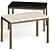  Sleek Parsons Dining Table by Crate and Barrel 3D model small image 1