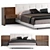  Modern Minotti Brasilia Bed 2021 3D model small image 2