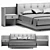  Modern Minotti Brasilia Bed 2021 3D model small image 4