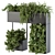 Wall-Mounted Plant Box: Bring Nature Indoors 3D model small image 1