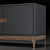 Modern Oak TV Console 3D model small image 4