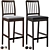 Modern Ekedalen Bar Stool 3D model small image 5