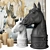 Equestrian Bookend Set 3D model small image 2