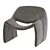 Sleek Mod Groovy Chair 3D model small image 1