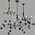 Elegant Moto LED Chandelier 3D model small image 2