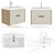 AQUATON Olivia 70 Oak Vanity 3D model small image 1