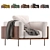 Sleek and Stylish Brasilia Armchair 3D model small image 1