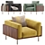 Sleek and Stylish Brasilia Armchair 3D model small image 2