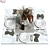 Elegant 13-Piece Tableware Set 3D model small image 1