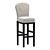 HATTIE Swivel Bar Stool: Sleek & Comfortable 3D model small image 1