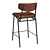 Elegant Burholme Bar Stool 3D model small image 3