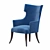 Hellenist-inspired Neptune Armchair 3D model small image 1