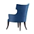 Hellenist-inspired Neptune Armchair 3D model small image 2