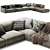 Poliform Paris Seoul Sofa: Modern Elegance for Your Space 3D model small image 1