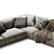 Poliform Paris Seoul Sofa: Modern Elegance for Your Space 3D model small image 4