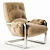 Vintage Italian Mohair Lounge Chairs 3D model small image 3