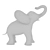 Majestic Elephant Sculpture 3D model small image 6
