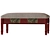 Elegant Sarantino Upholstered Bench 3D model small image 1