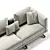 Elegant HORIZON Sofa by Frigerio 3D model small image 2