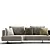 Elegant HORIZON Sofa by Frigerio 3D model small image 5