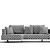 Elegant HORIZON Sofa by Frigerio 3D model small image 7