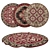 Versatile Round Rugs Set 3D model small image 1