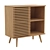 Mid-Century Oak Compact Cupboard 3D model small image 1