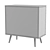 Mid-Century Oak Compact Cupboard 3D model small image 7